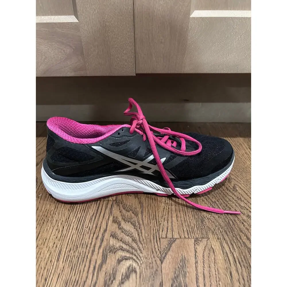 ASICS 33-M Maximalist Running Shoes Black Pink Silver Womens Sz 7 T588N Active